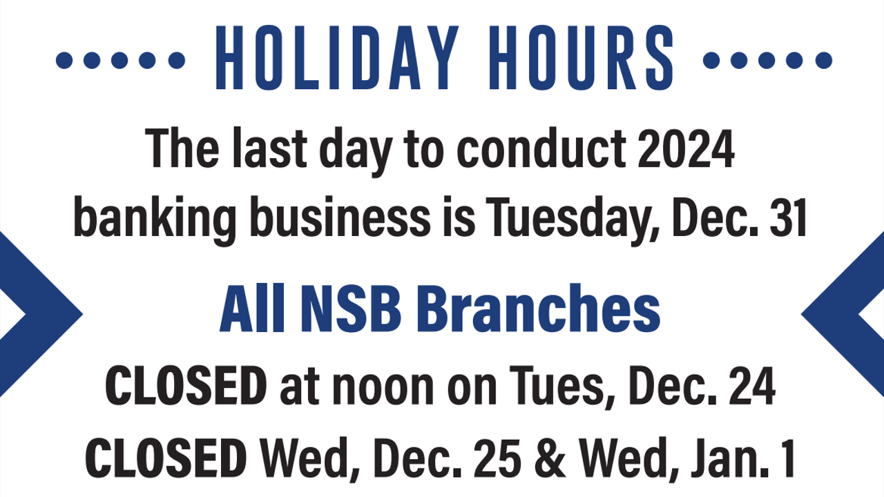 Holiday Hours